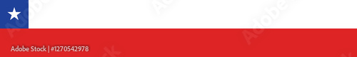 Free Download Flag of Chile. Chile long banner flag digital vector illustration - GFXLoad