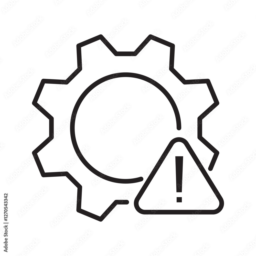 thin line failure icon with broken operational process. concept of repair or maintenance symbol. vector illustration on white background
thin line failure icon with broken operational process. concept of repair or maintenance symbol. vector illustration on white background