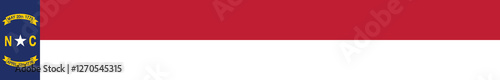 Free Download Flag of North Carolina. North Carolina flag long banner digital vector illustration - GFXLoad