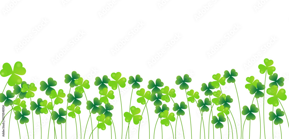 Green clover and gold coins background for St. Patrick's Day. Ornament of clover leaves and gold coins that bring good luck and happiness. Transparent background. Green clover and gold coins background for St. Patrick's Day. Ornament of clover leaves and gold coins that bring good luck and happiness. Transparent background.