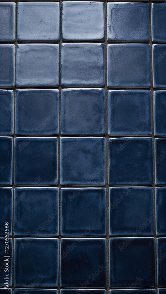 grid layout of square tiles. Each tile is a deep navy blue color with subtle variations in shade, giving a slightly weathered and textured appearance grid layout of square tiles. Each tile is a deep navy blue color with subtle variations in shade, giving a slightly weathered and textured appearance