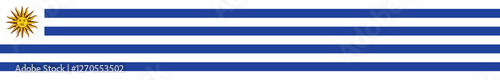 Free Download Flag of Uruguay. Uruguay flag long banner digital vector illustration - GFXLoad