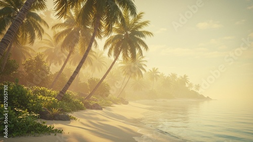 palm trees on the beach