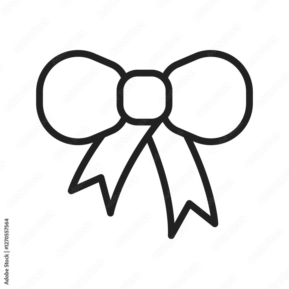 Bow icon vector image. Suitable for mobile apps, web apps and print media. Bow icon vector image. Suitable for mobile apps, web apps and print media.