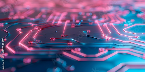 Neural Network Visualization of Artificial Intelligence – Futuristic Digital Brain
