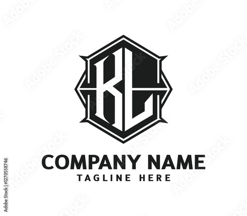 KL Modern Monogram Logo - Sleek and Professional Letter Logo for Branding