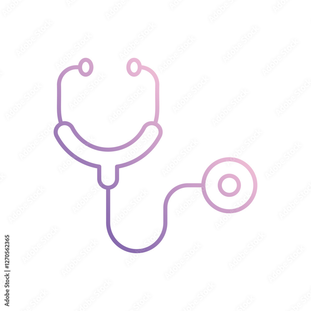 Doctor�s Stethoscope icon isolated on a white background. Vector illustration. Doctor�s Stethoscope icon isolated on a white background. Vector illustration.