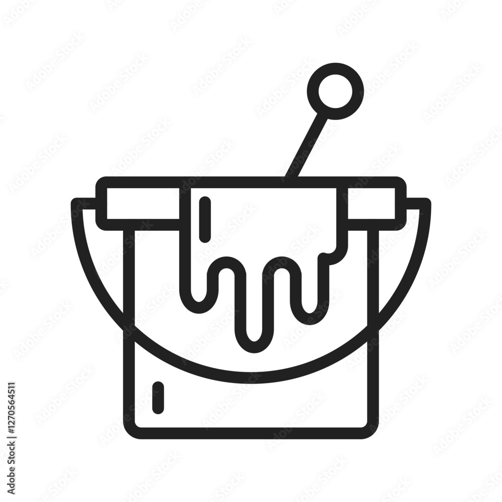 Paint Bucket icon vector image. Suitable for mobile apps, web apps and print media. Paint Bucket icon vector image. Suitable for mobile apps, web apps and print media.
