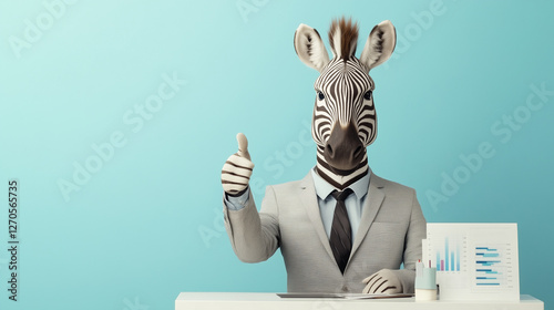 Zebra in a Suit with Thumbs...