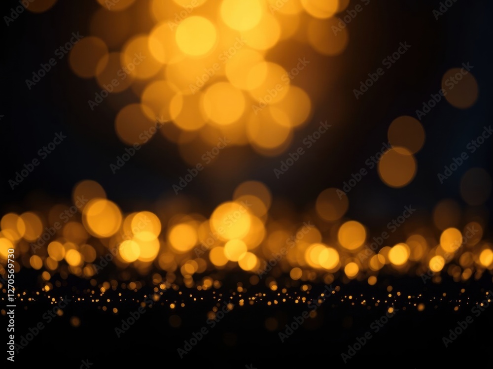 Abstract Gold Glitter Background with Bokeh Lights Abstract Gold Glitter Background with Bokeh Lights