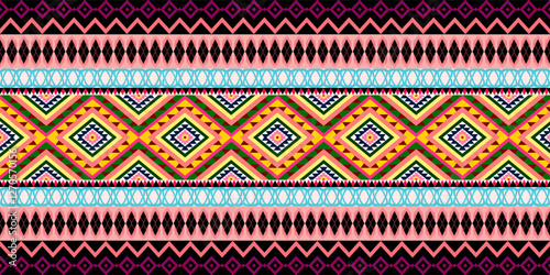 pattern, ornament, seamless, ethnic, decoration, vector, design, art, border, texture, fabric, textile, vintage, illustration, tribal, geometric, embroidery, decor, traditional, wallpaper, folk, flora