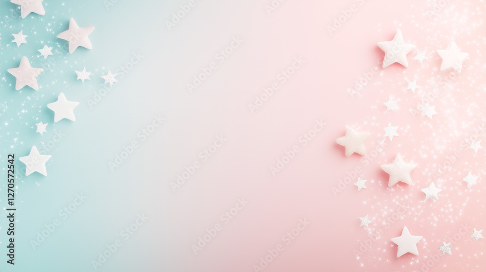 Dreamy Starscape: A soft and dreamy backdrop features an array of stars scattered across a gradient of pastel hues. Evoking a sense of wonder and serenity. Dreamy Starscape: A soft and dreamy backdrop features an array of stars scattered across a gradient of pastel hues. Evoking a sense of wonder and serenity.