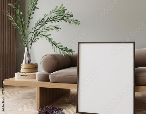 Frame Mockup for ISO A Paper Posters in Interior Spaces