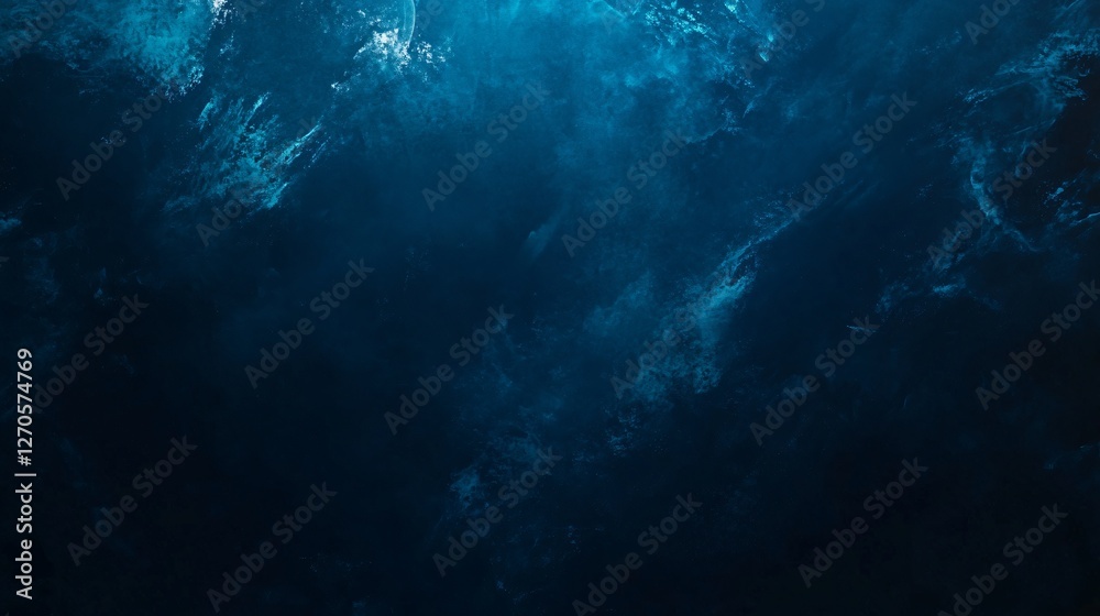 Fototapeta premium Deep Ocean Abstract Blue Background with Smooth Vortex Patterns