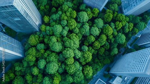 Cityscape's Green Heart: Ae...