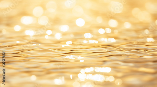 Golden Water Surface: The g...