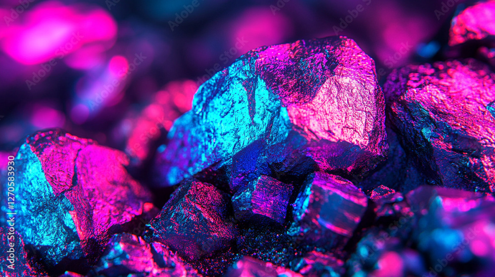  raw copper ore specimen displaying intricate crystalline structure, highlighting the natural beauty and unique textures of copper in macro photography