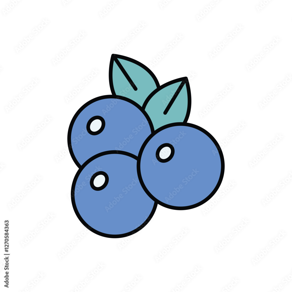Cranberry icon isolated on a white background. Vector illustration. Cranberry icon isolated on a white background. Vector illustration.