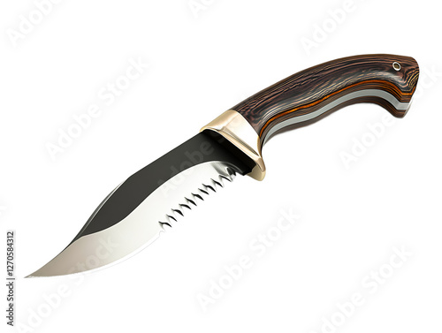 Serrated Kitchen Knife, PNG Transparent