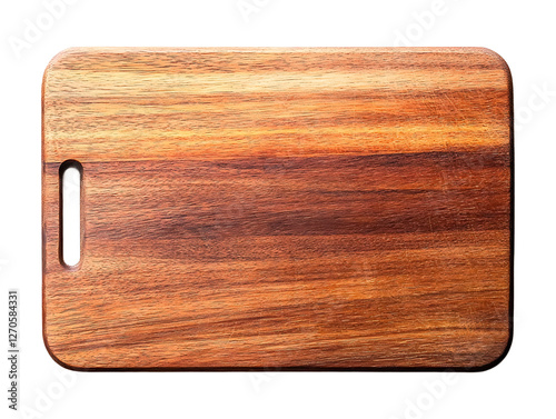 Rectangular Wooden Cutting Board with Grain Texture, PNG Transparent, PNG Transparent