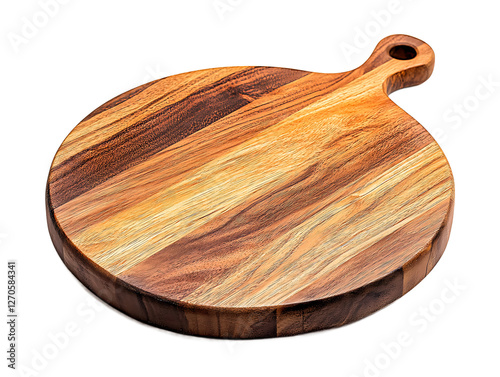 Round Wooden Cutting Board, PNG Transparent