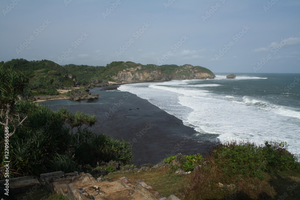 Very beautiful beach with white sand Very beautiful beach with white sand