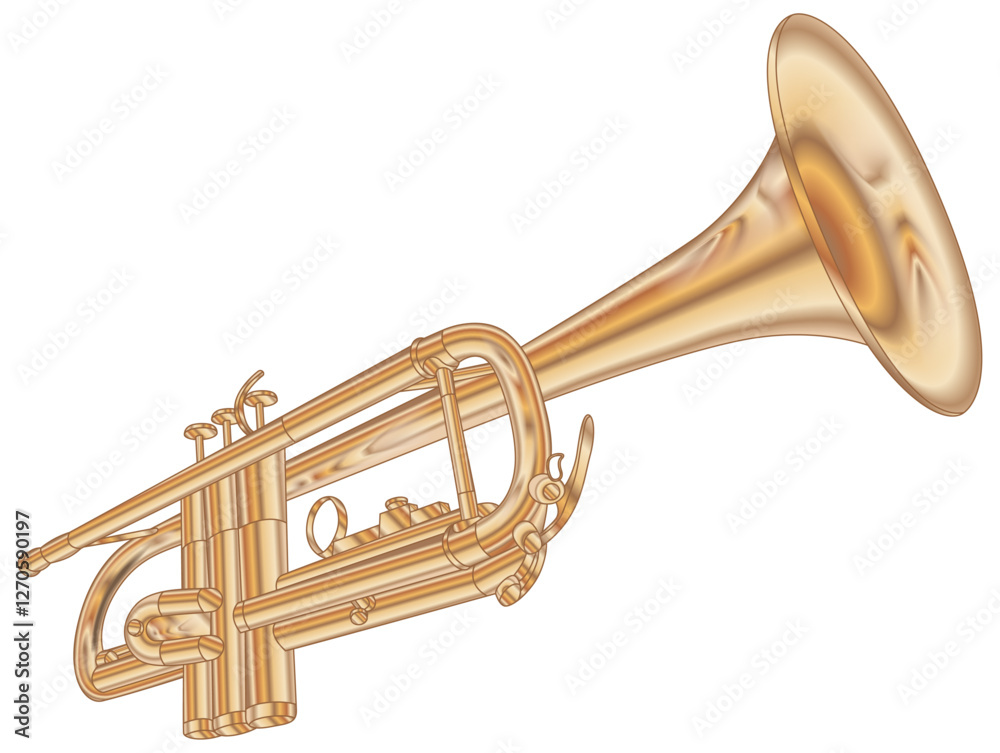Obraz premium Trumpet vector