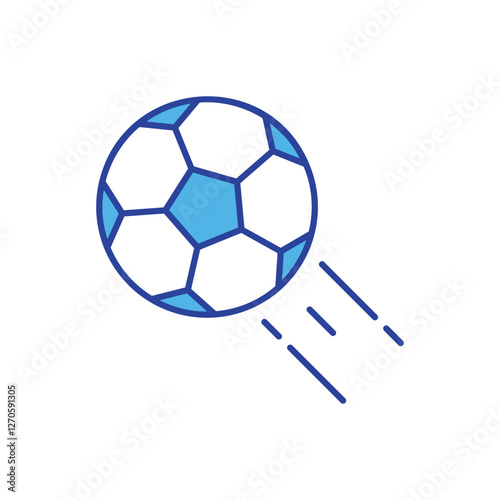 Football icon isolated on a white background. Vector illustration.