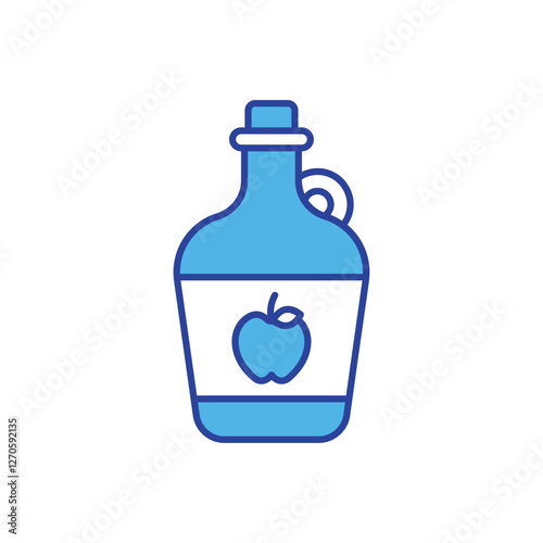 Cider  icon isolated on a white background. Vector illustration.