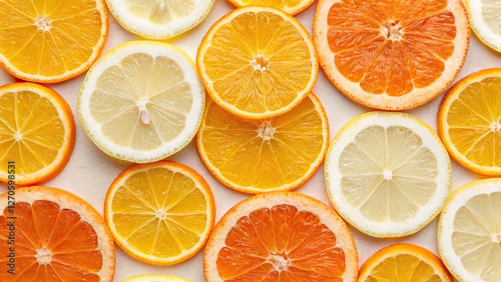 Cute Orange Fruit Seamless Pattern - Slices of Orange and Lemon for Summer Backgrounds, Packaging, and Phone Cases Cute Orange Fruit Seamless Pattern - Slices of Orange and Lemon for Summer Backgrounds, Packaging, and Phone Cases