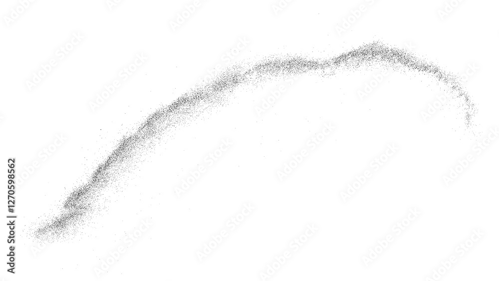 Black grainy texture. Abstract dust overlay. Grain noise. Black explosion on transparent background. Splash water effect. PNG format.