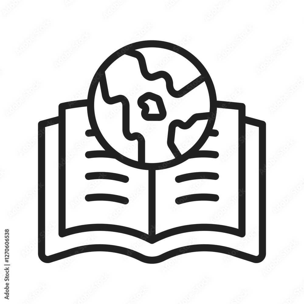 World Book Day icon vector image. Suitable for mobile apps, web apps and print media. World Book Day icon vector image. Suitable for mobile apps, web apps and print media.