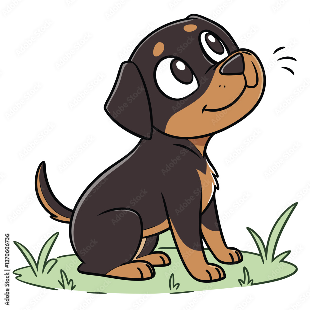Obraz premium High Quality Rottweiler Dog Vector