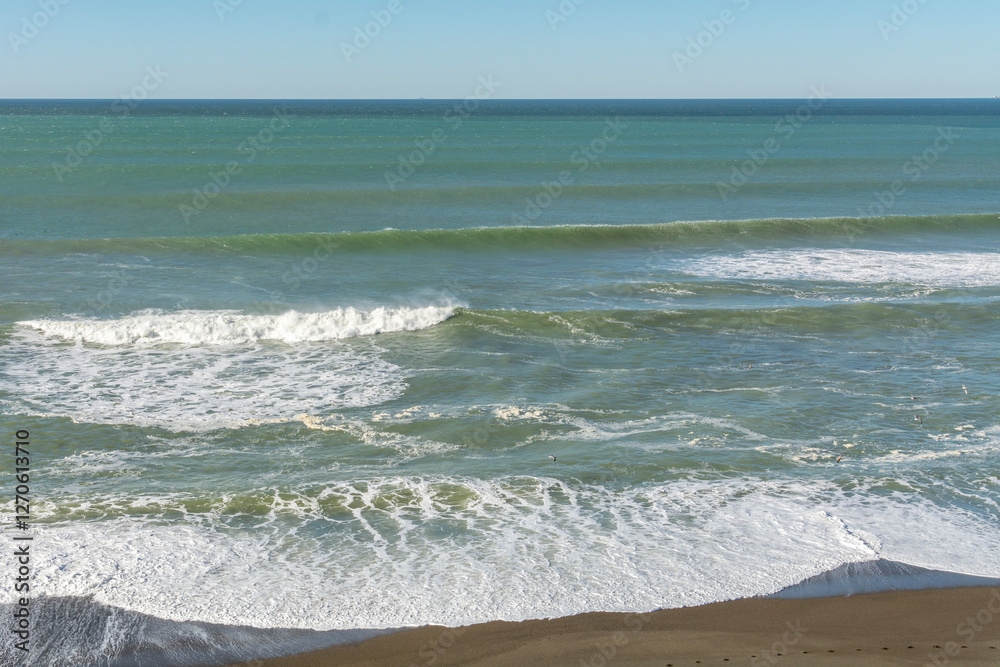 Coast of the Pacific Ocean, California in the USA.