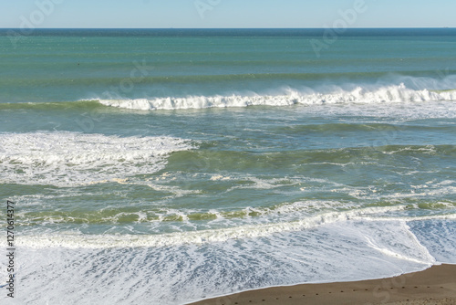 Coast of the Pacific Ocean, California in the USA.