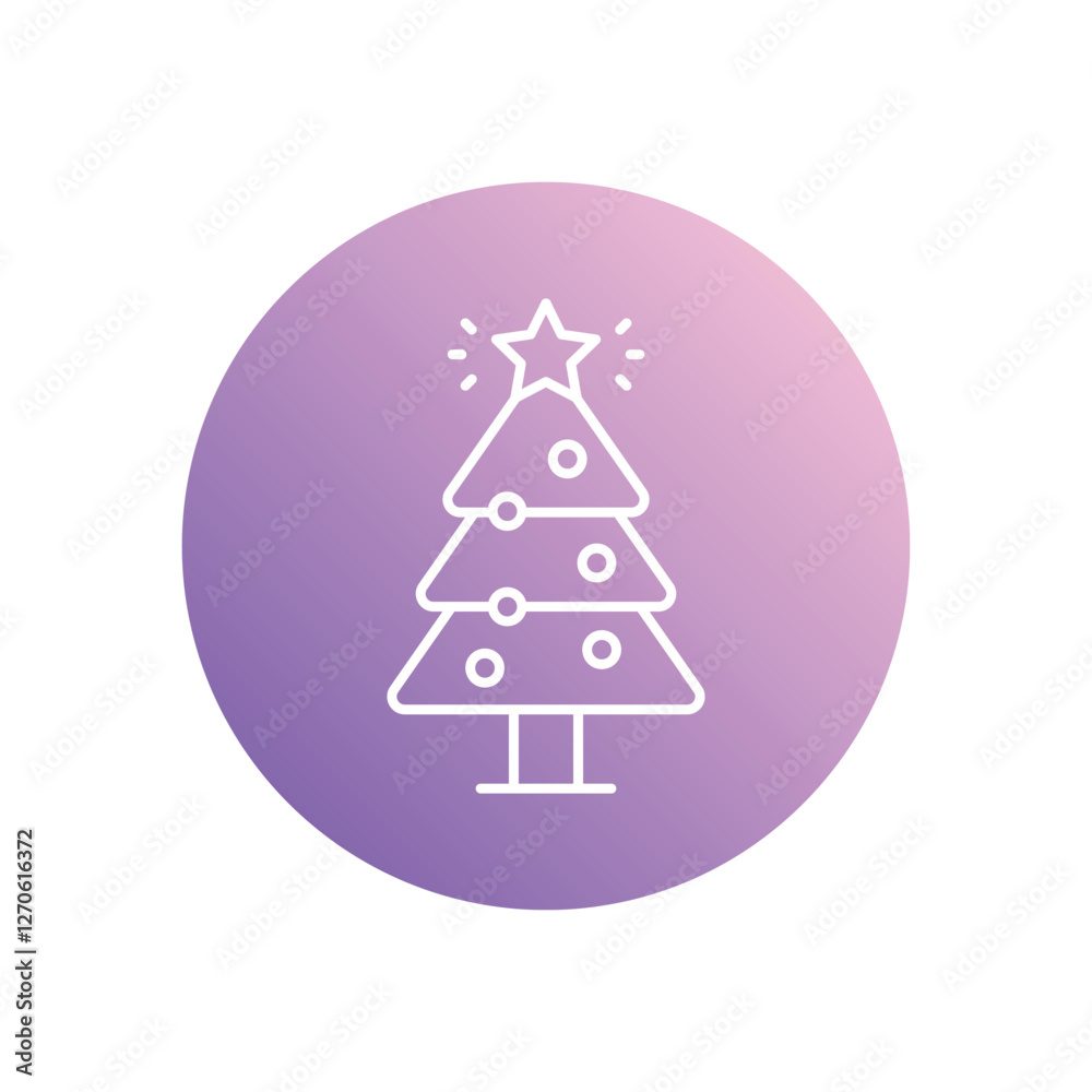 Christmas Tree icon isolated on a white background. Vector illustration. Christmas Tree icon isolated on a white background. Vector illustration.