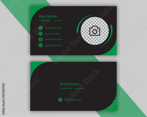 Professional modern and unique business card design. Modern fonts and color combination.