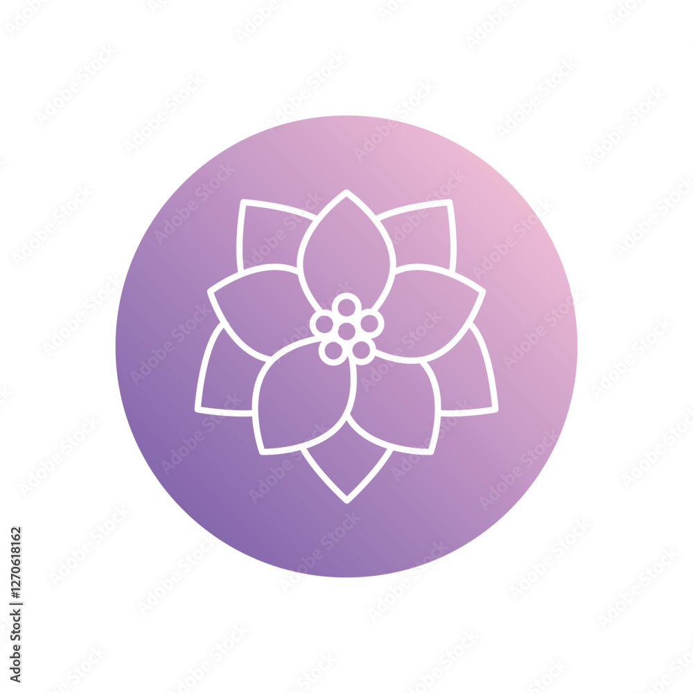Poinsettia icon isolated on a white background. Vector illustration. Poinsettia icon isolated on a white background. Vector illustration.