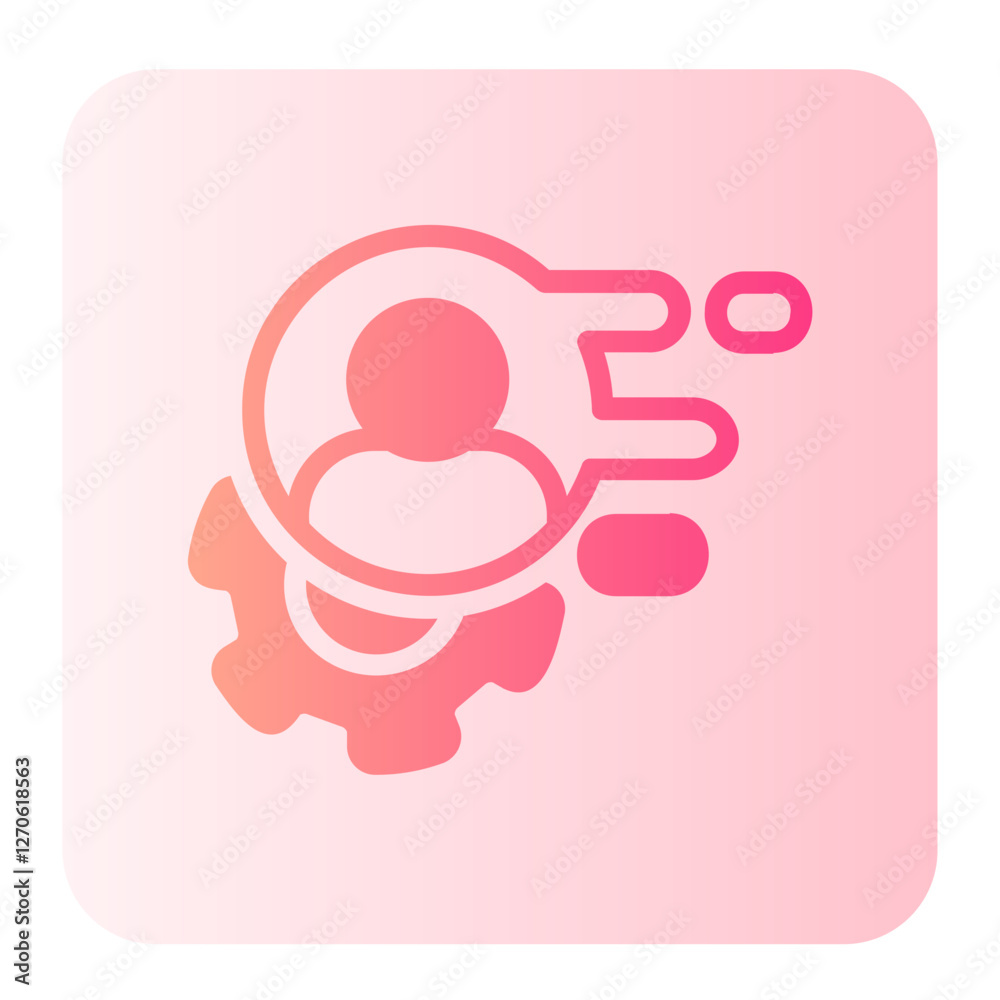 Management gradient icon Management gradient icon