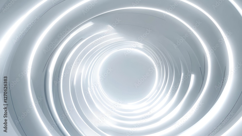 Fototapeta premium Abstract swirling tunnel of light.