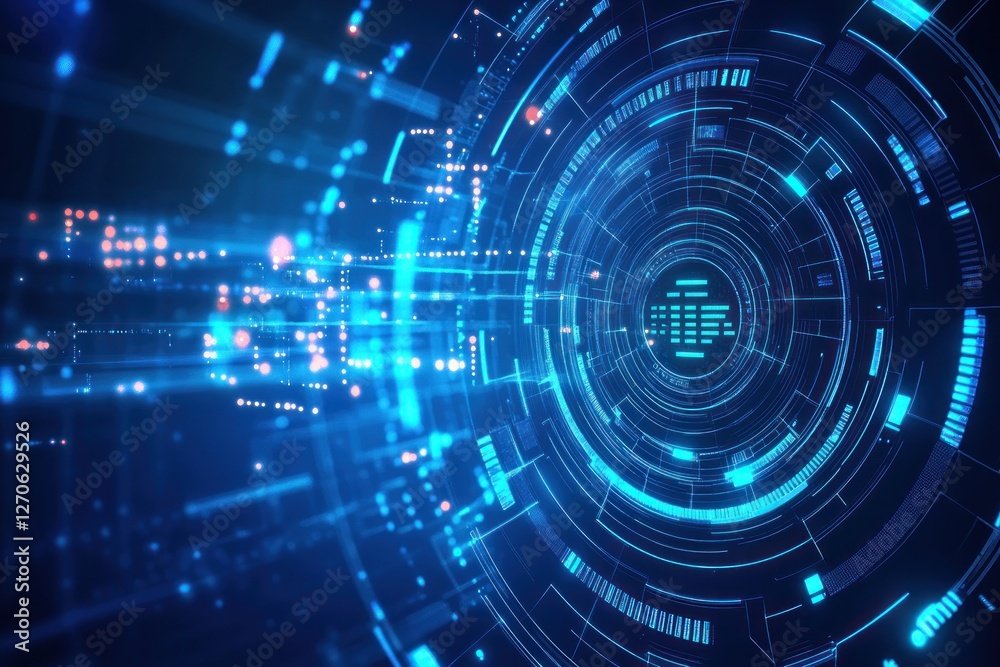 Abstract digital technology background with glowing lines Abstract digital technology background with glowing lines