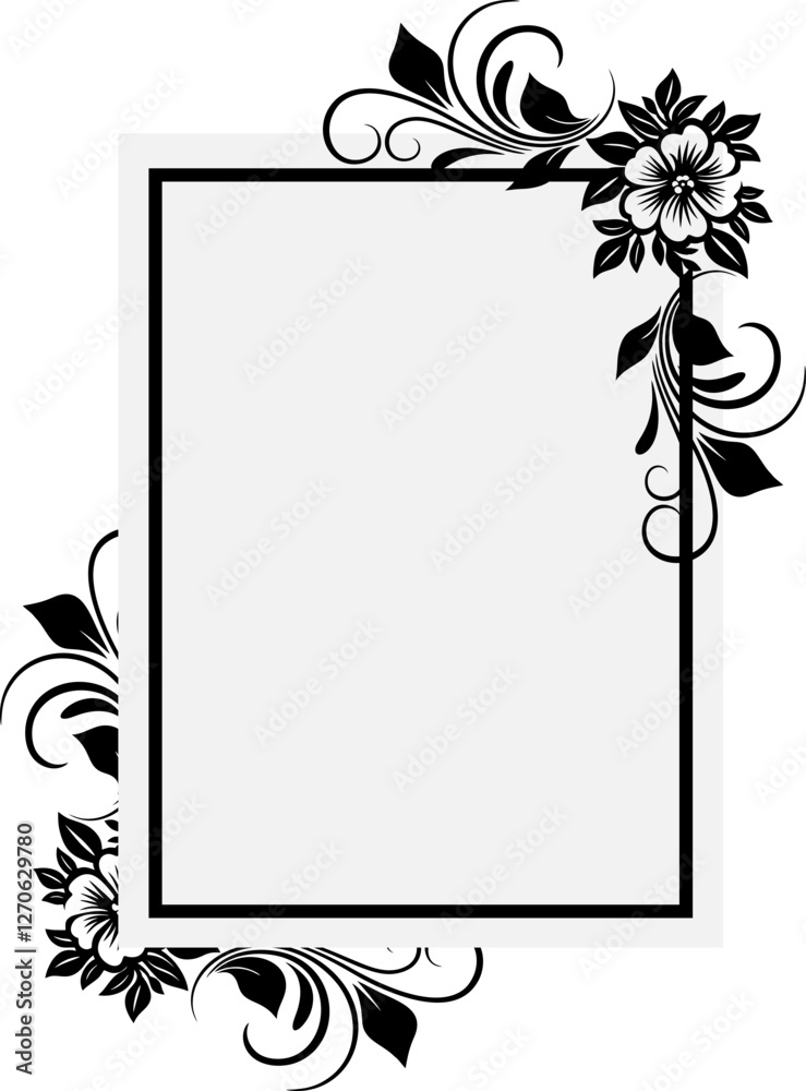 Obraz premium Floral Frame Border