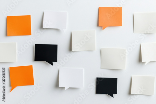 Wallpaper Mural Speech bubbles showing concepts of talking, communication and brainstorming Torontodigital.ca