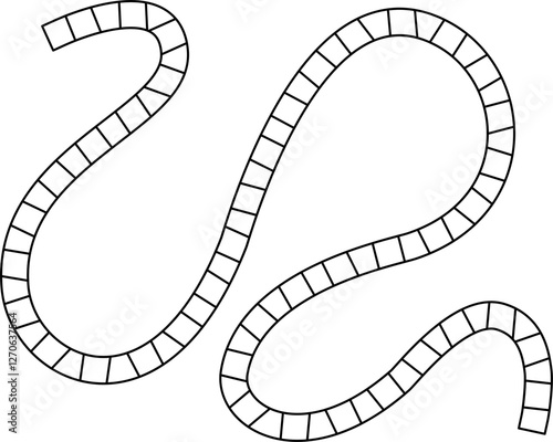 board game path outline