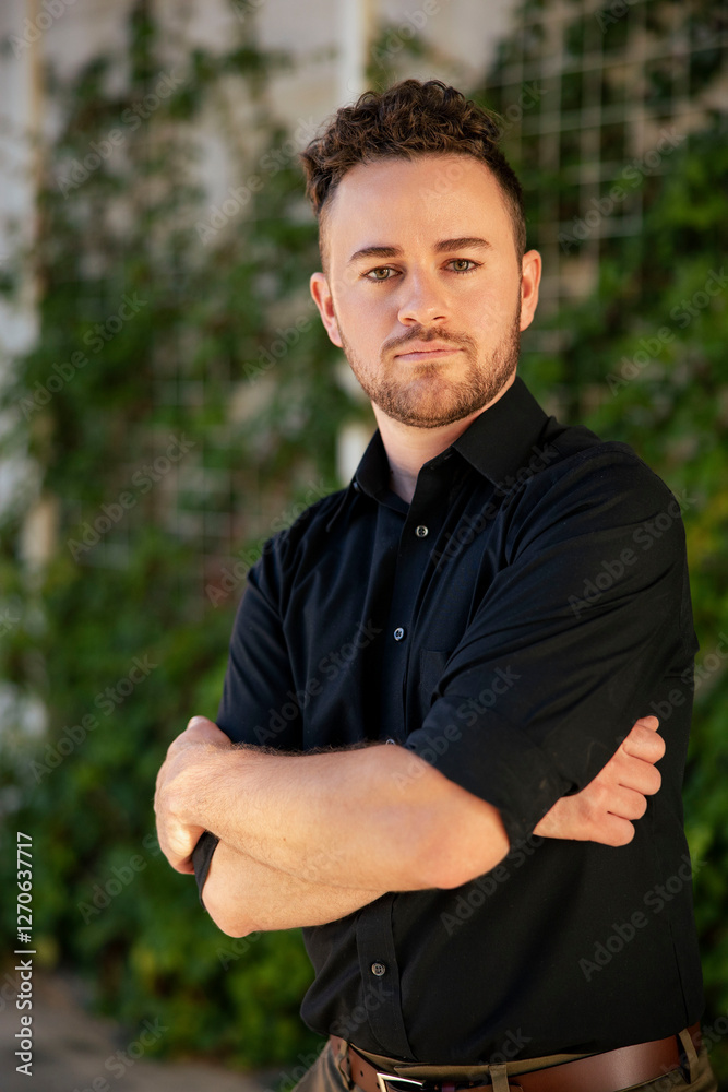 Stylish young trumpet musician and teacher Stylish young trumpet musician and teacher