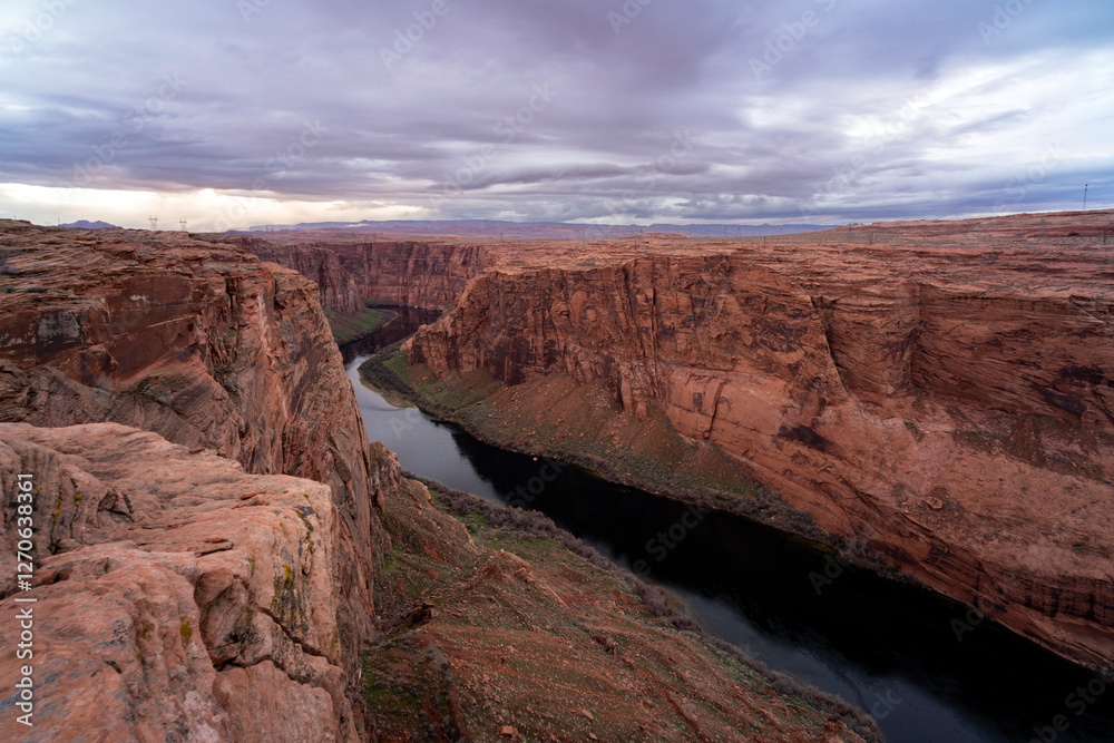 The Colorado river cuts through Glen canyon in Arizona The Colorado river cuts through Glen canyon in Arizona