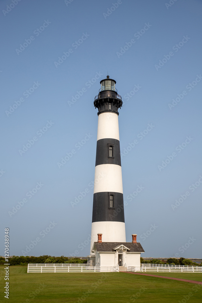 The Bodie Island Lighthouse in the Outerbanks The Bodie Island Lighthouse in the Outerbanks