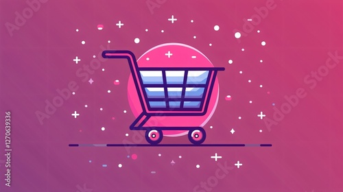 E-commerce Shopping Cart Icon for Online Stores and Marketplaces