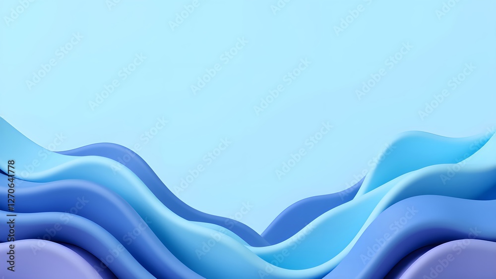 custom made wallpaper toronto digitalAbstract art of blue waves