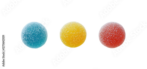 Photos Colorful Sugary Gummy Candy Spheres Delicious Sweet Treat red food blue jelly ro